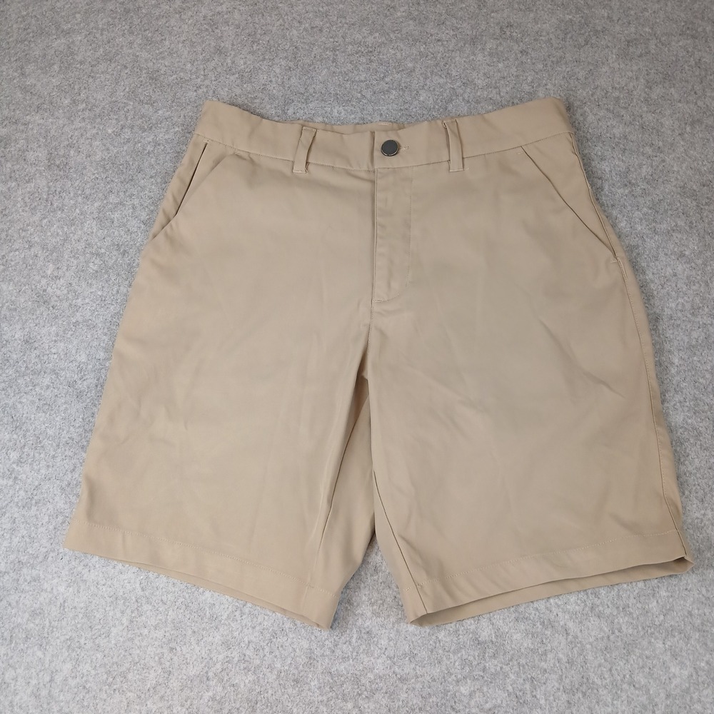 32 Degrees Cool Stretch Performance Shorts Mens 30 Tan Khaki Golf Activewear